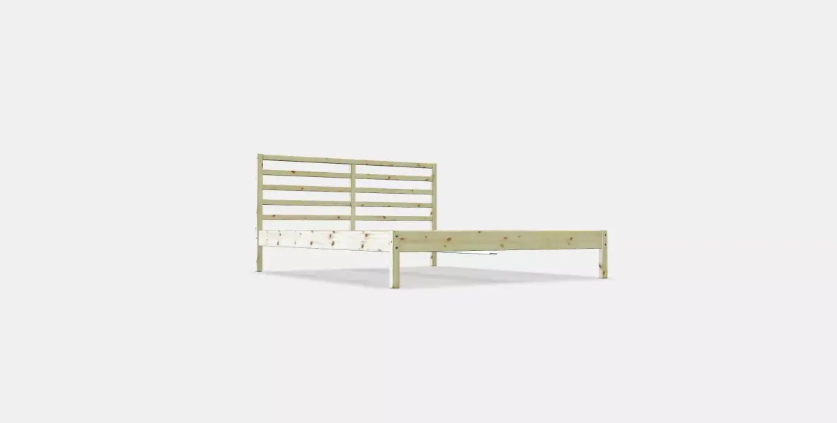 TARVA Bed frame 4 Low-poly 3D model