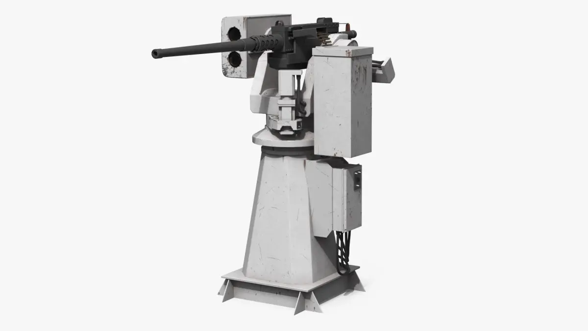 Naval Heavy Machine Gun Turret 3D model