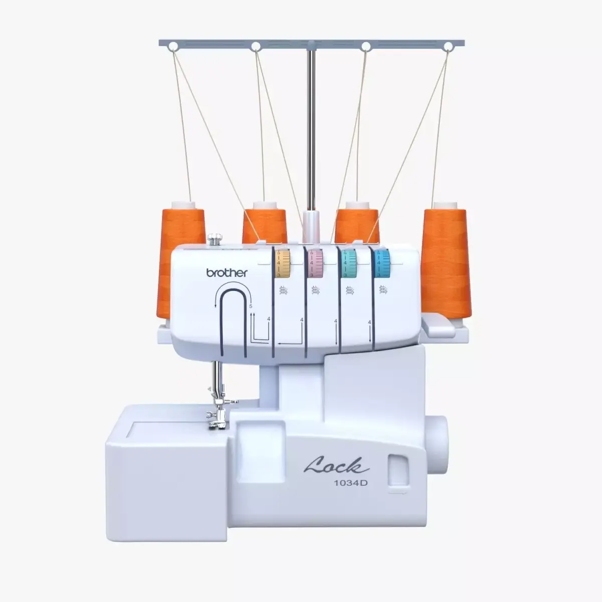 Brother Serger 1034D Heavy-Duty Metal Frame Overlock Machine 3D model