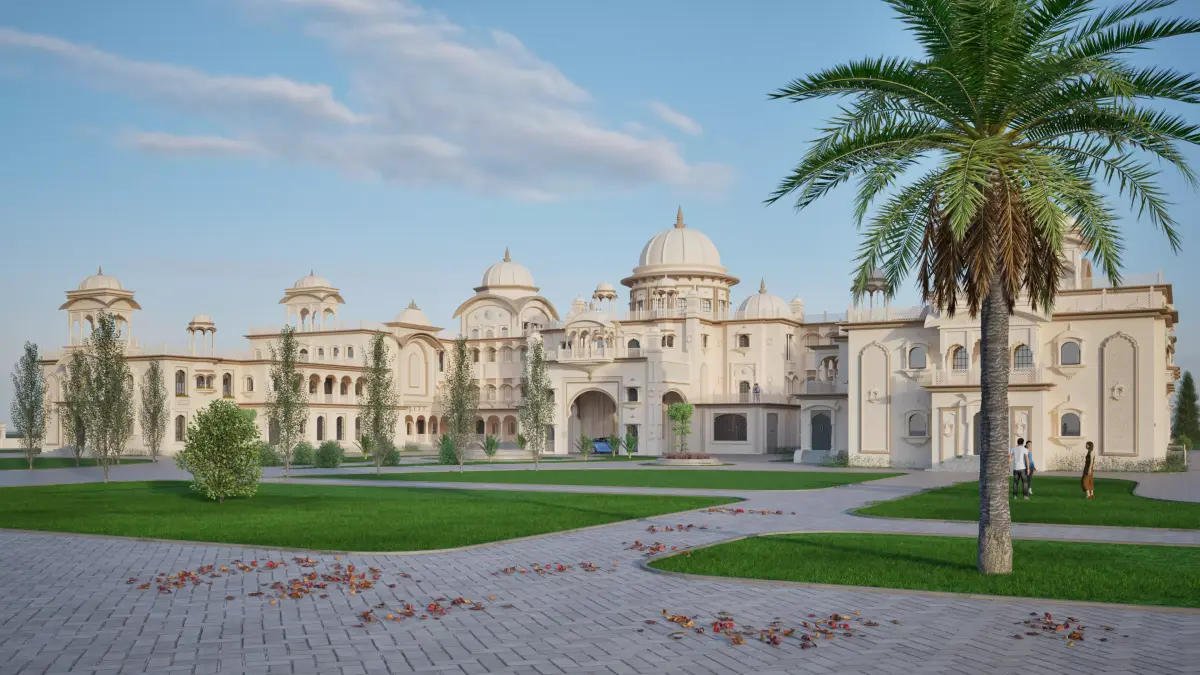 Rajasthani heritage palace  3D model