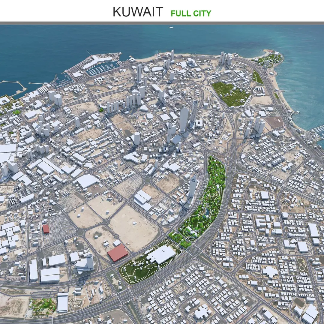 Kuwait Country 3D model