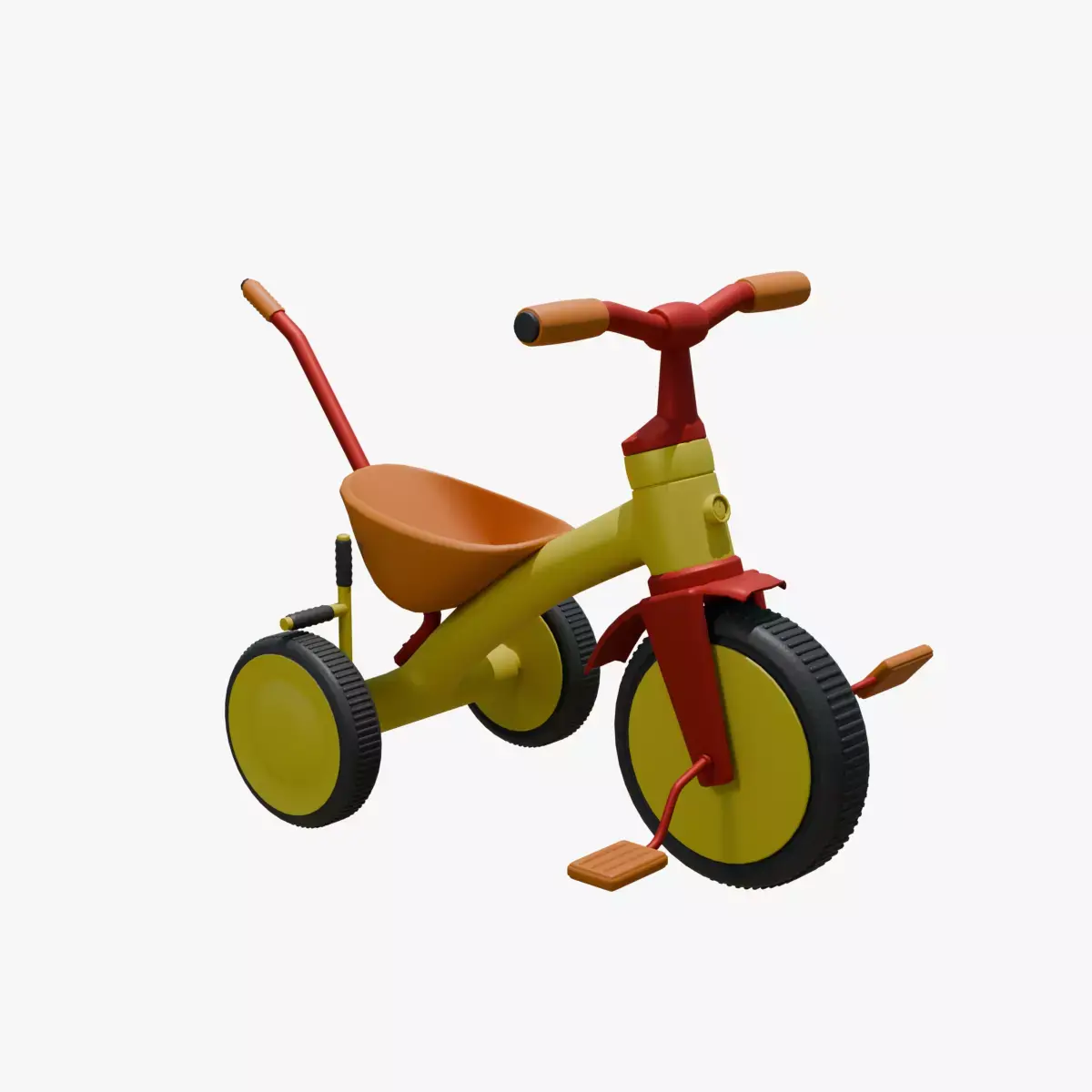 kids tricycle Low-poly 3D model purchase