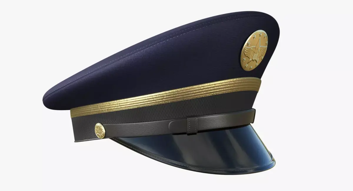 Army Service Cap PBR Low-poly 3D model