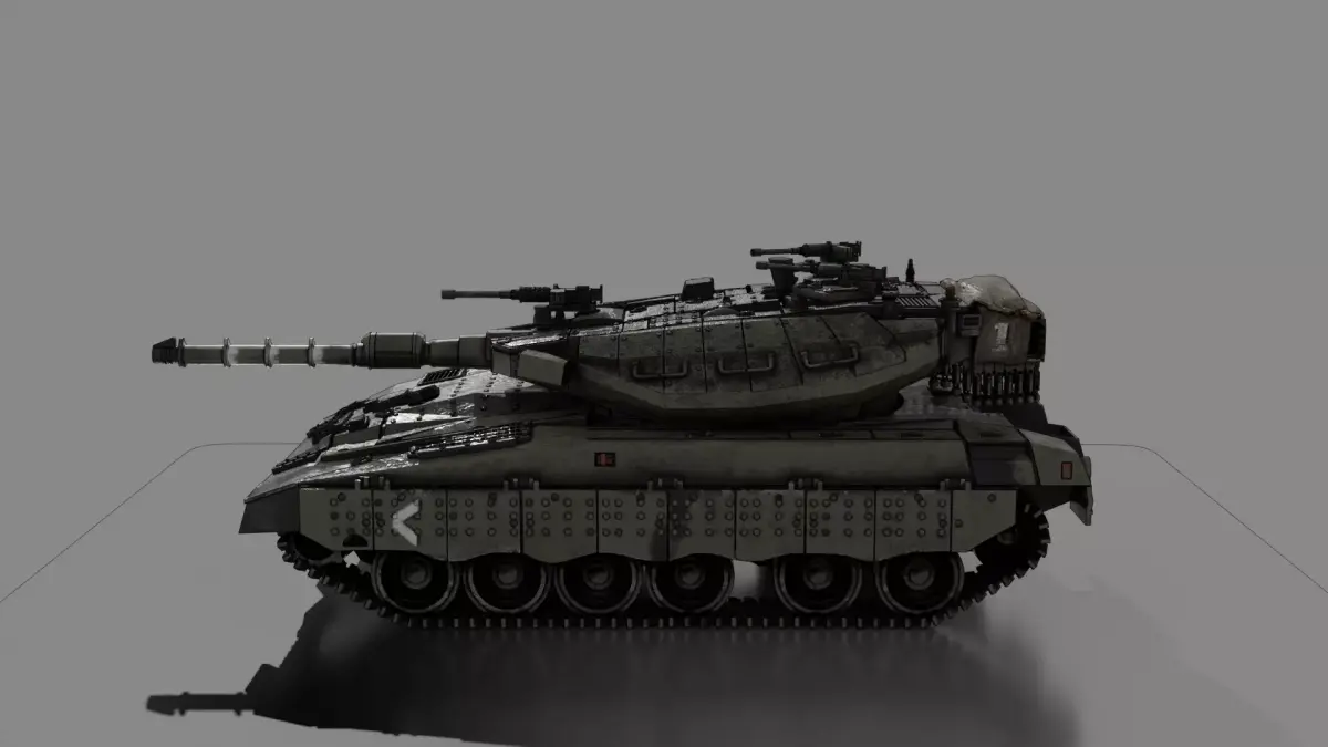 IDF Merkava MK 3 3D print model