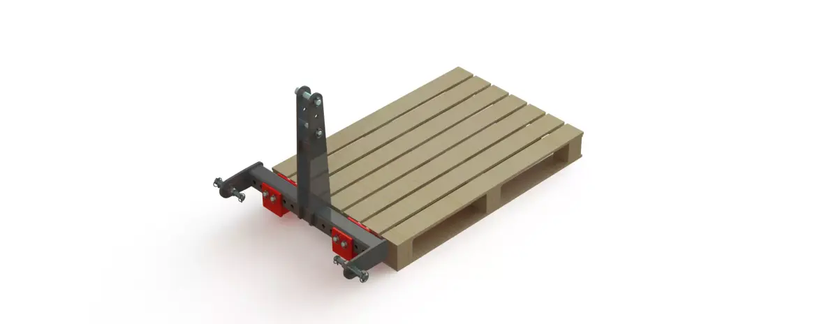 WG 1029 - Mounted pallet fork 3D model