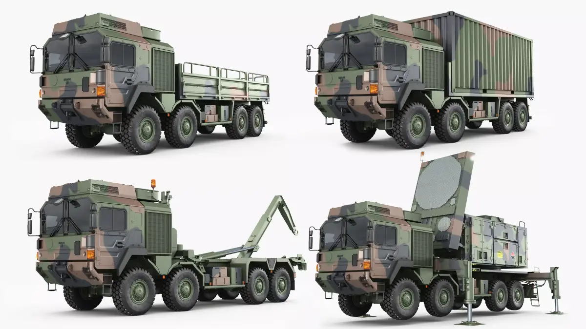 Trucks MAN HX77 3D model
