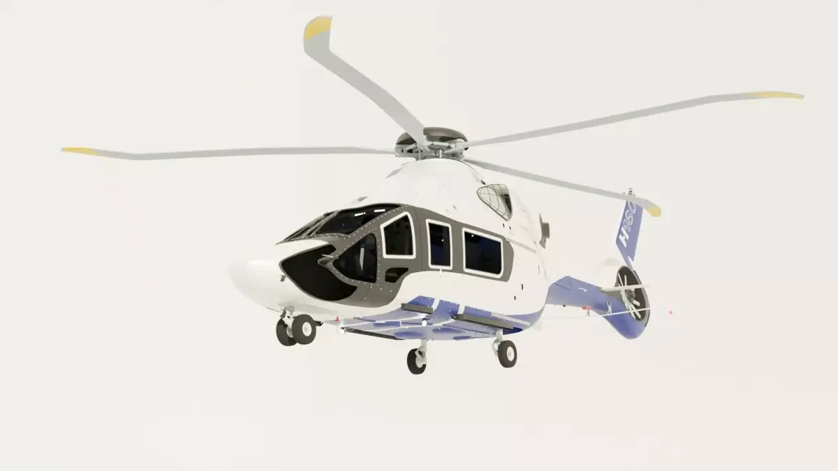 Airbus Helicopters H160 animated  3D model