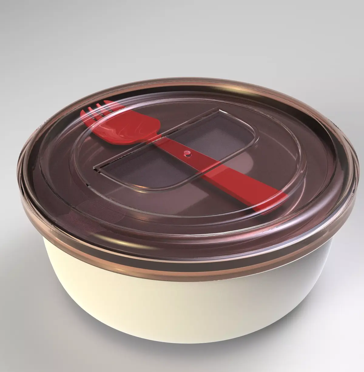 Tuna and Yogurt  Cup 3D model