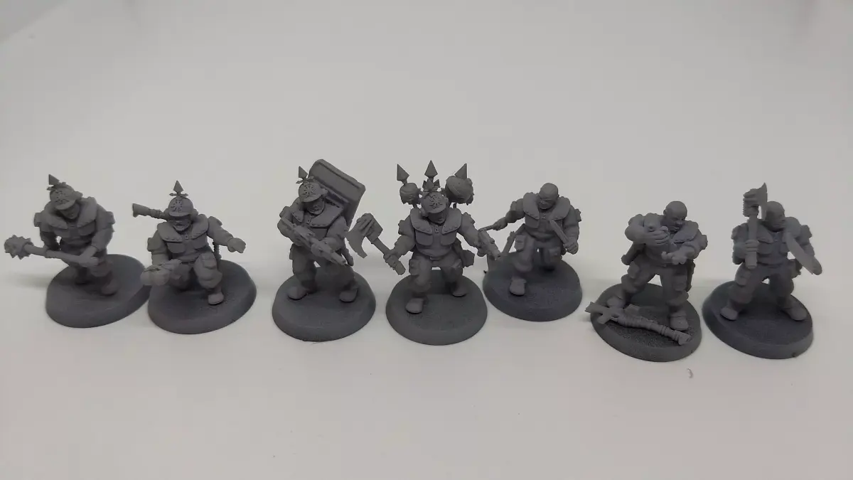 Hive-City Guard Blooded and Cultist Kill Team Bits 3D print model