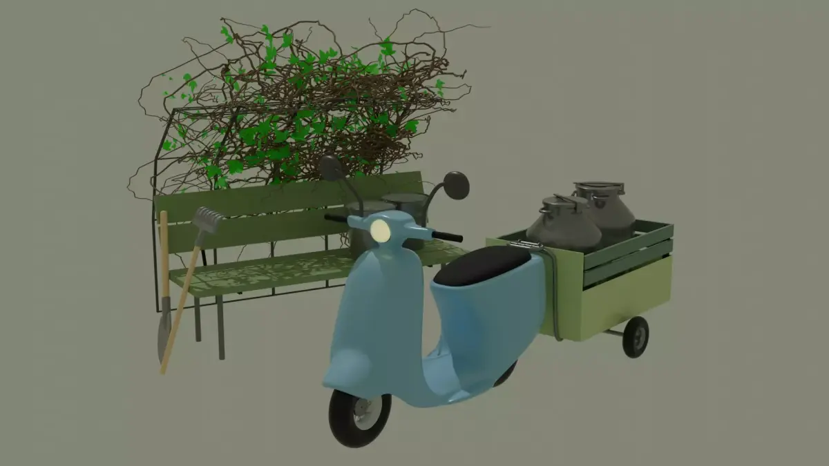 Moped 3D model