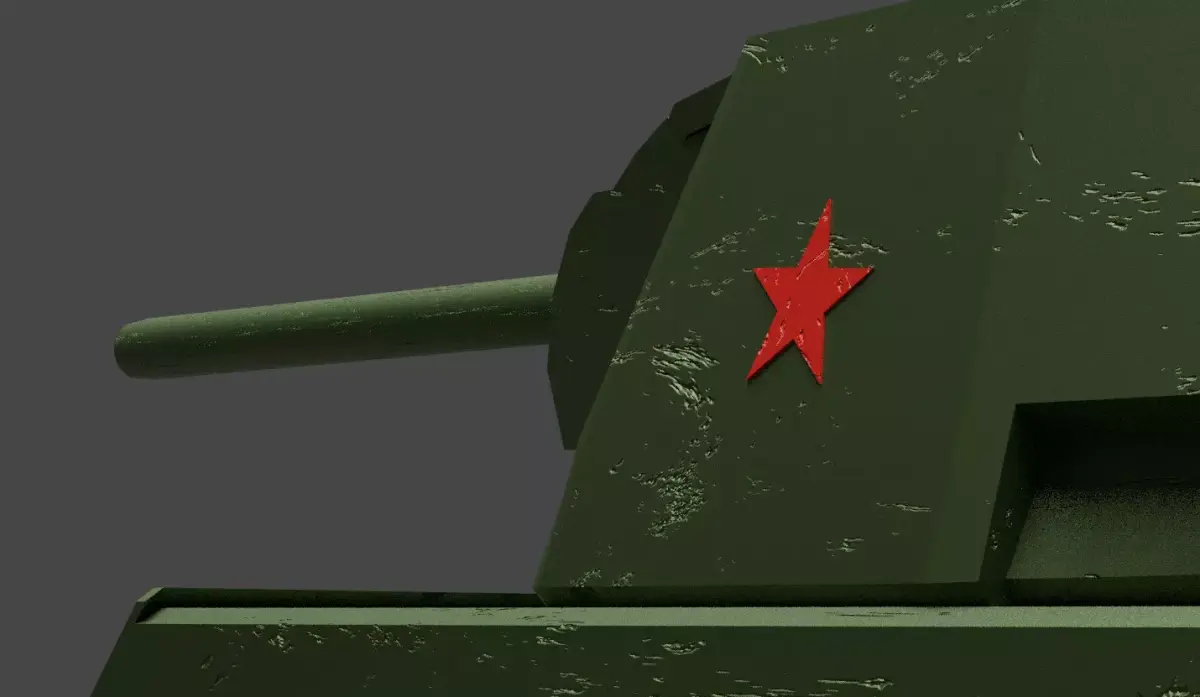 Kliment Voroshilov 1 - Low-poly style Low-poly 3D model
