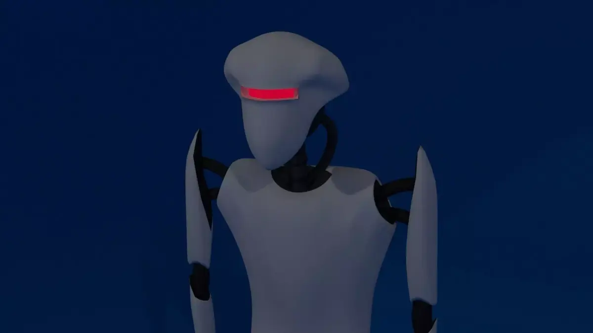 Robot of artificial intelligence 3D model