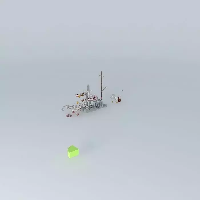 Kaiserliche Marine Kanonenboot SMS Afrika FULL INTERIOR  part... Free 3D model