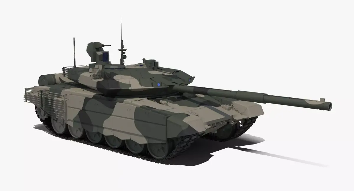 T-90 MS Regular Clean Low-poly 3D model