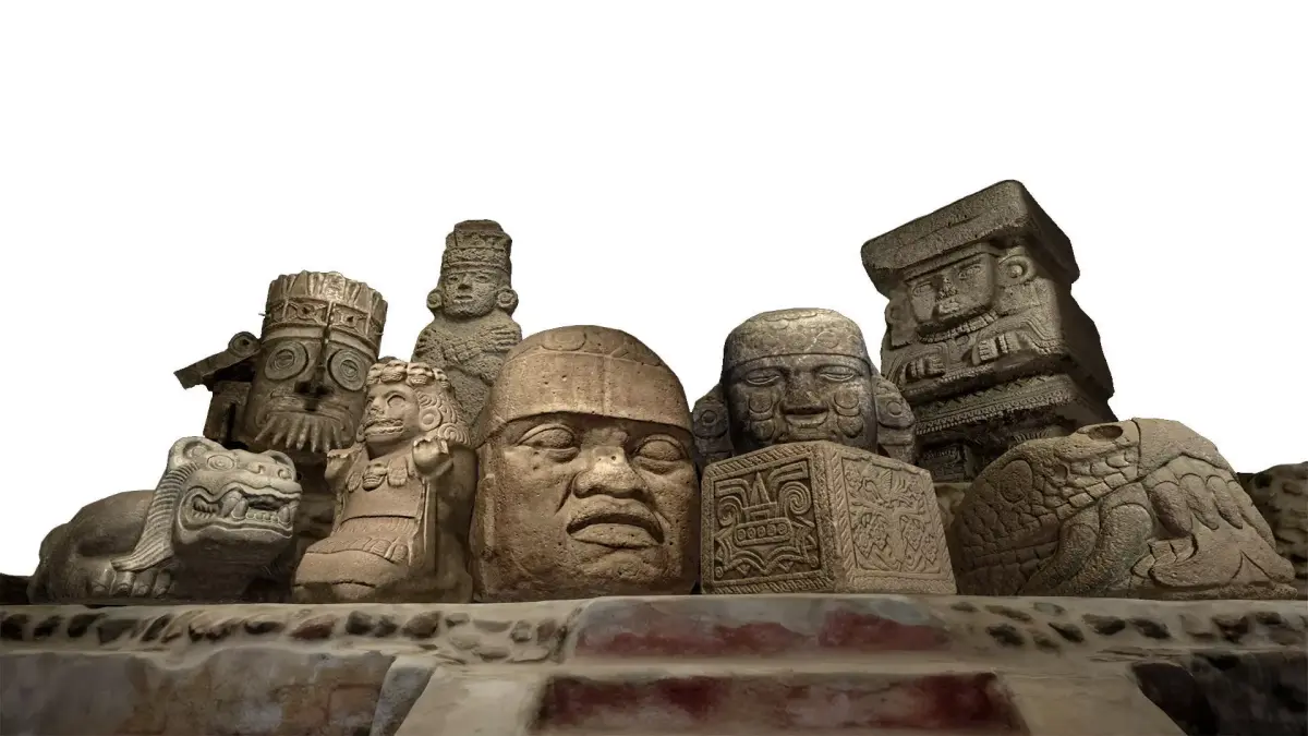 Mesoamerican Statues 3D model