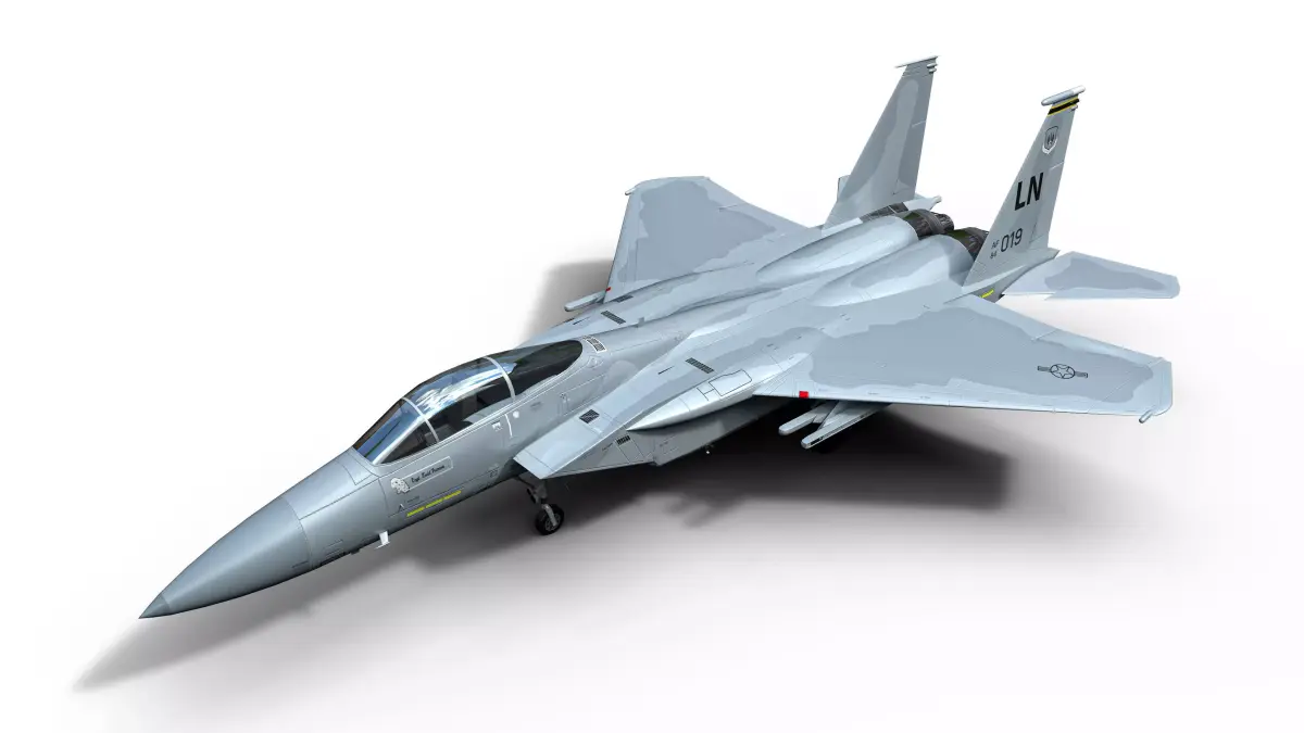 McDonnell Douglas F-15C Eagle Low-poly 3D model