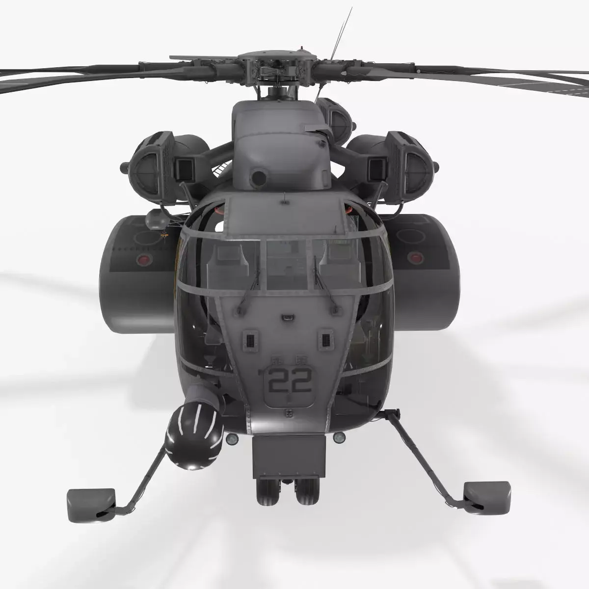 MH-53E Sea Dragon US Navy  Low-poly 3D model