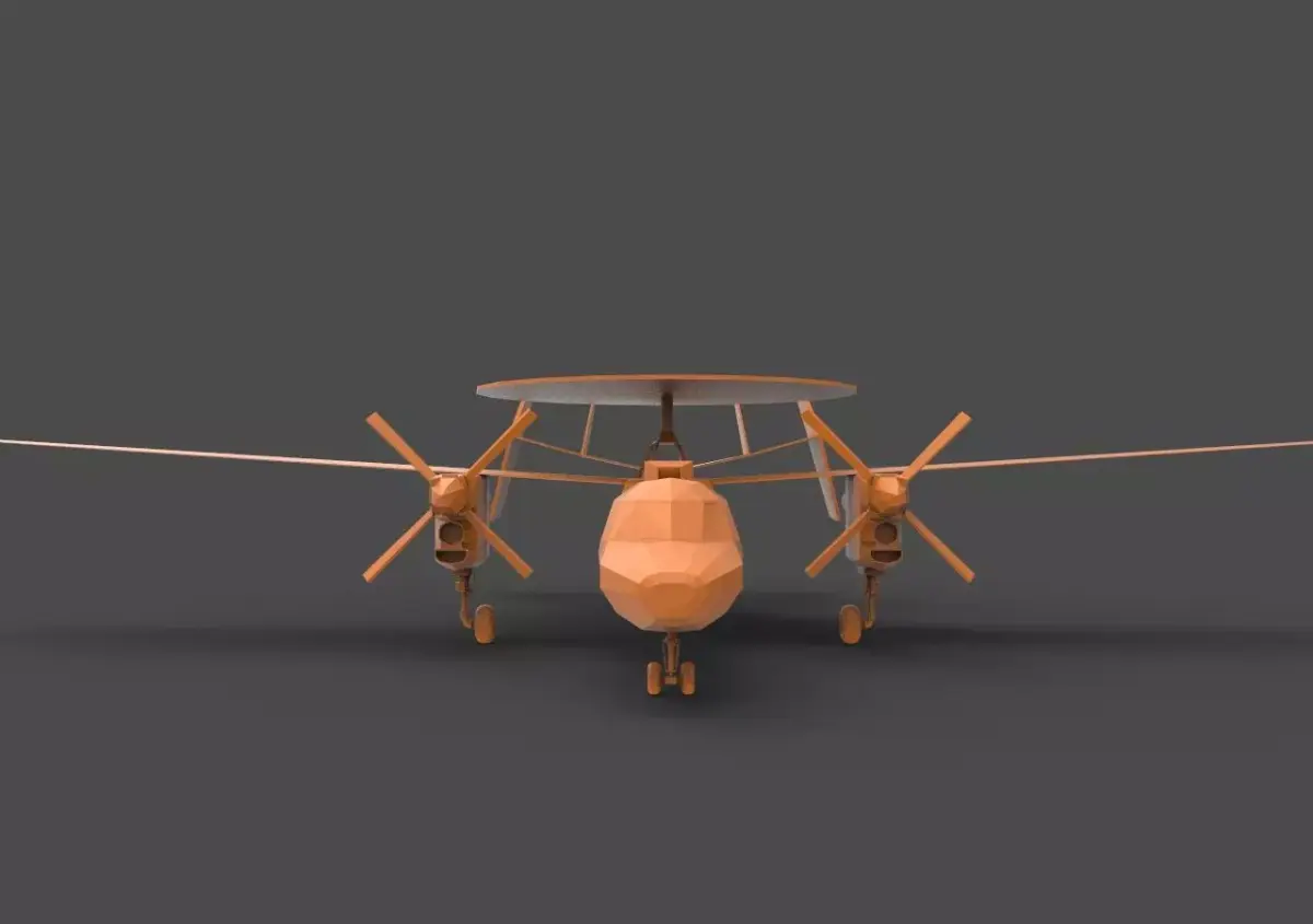E-2 Hawkeye 3D print model