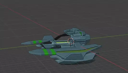Spaceship Free low-poly 3D model buy