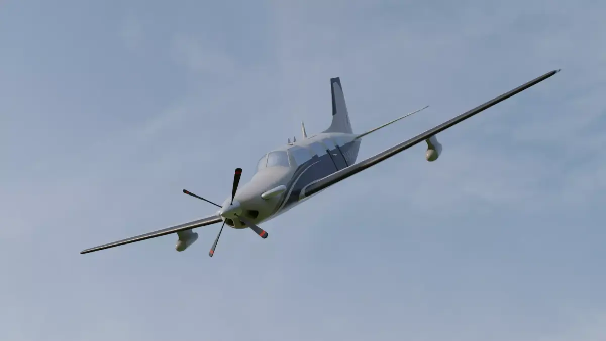Plain Piper PA-46 3D Model Free 3D model