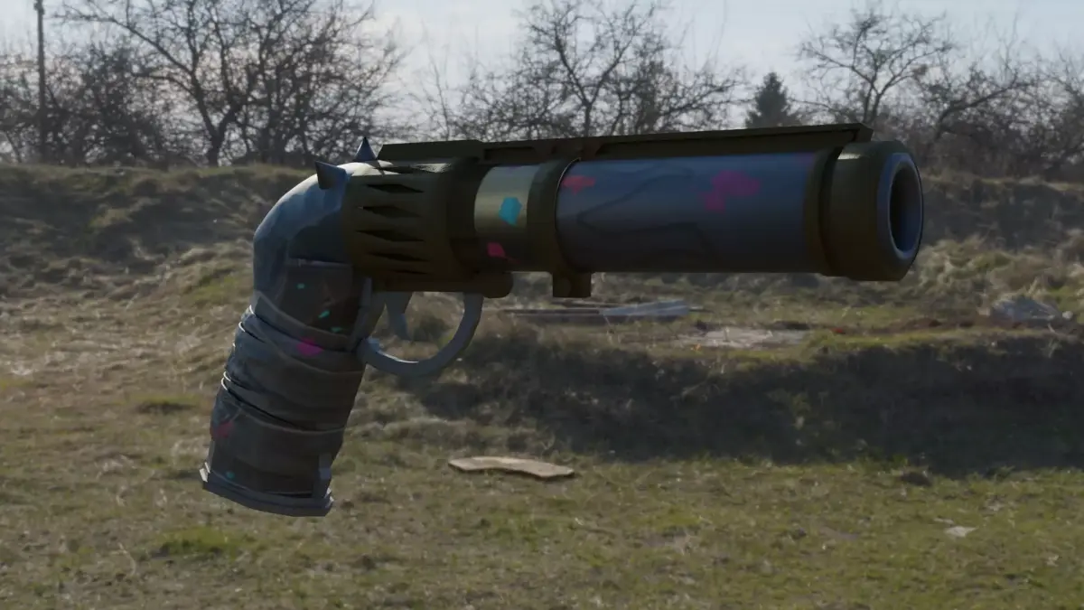 arcane jinx gun 3D model