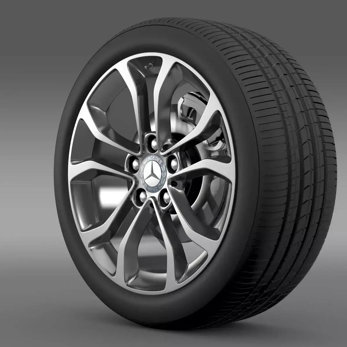 Mercedes Benz C 220 wheel 3D model