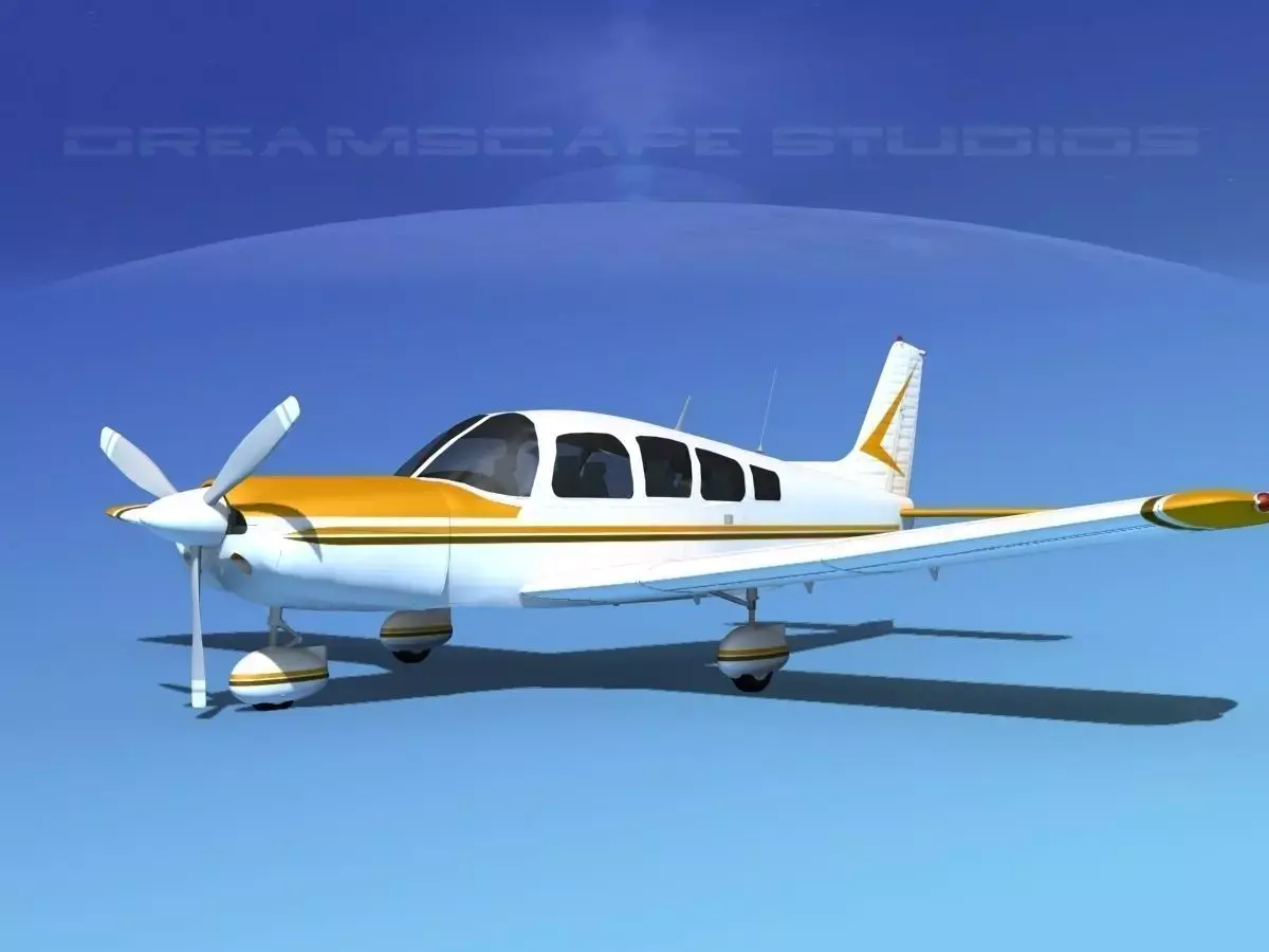 Piper Cherokee Six 300 V02 3D model