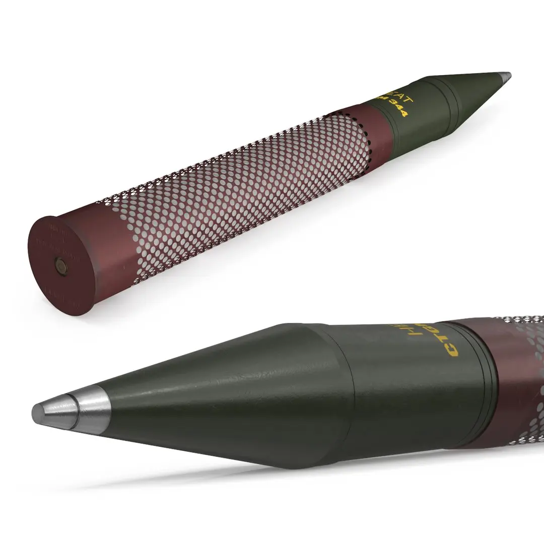 M344A1 HEAT Munition with Mesh Base Stand Green 3D model