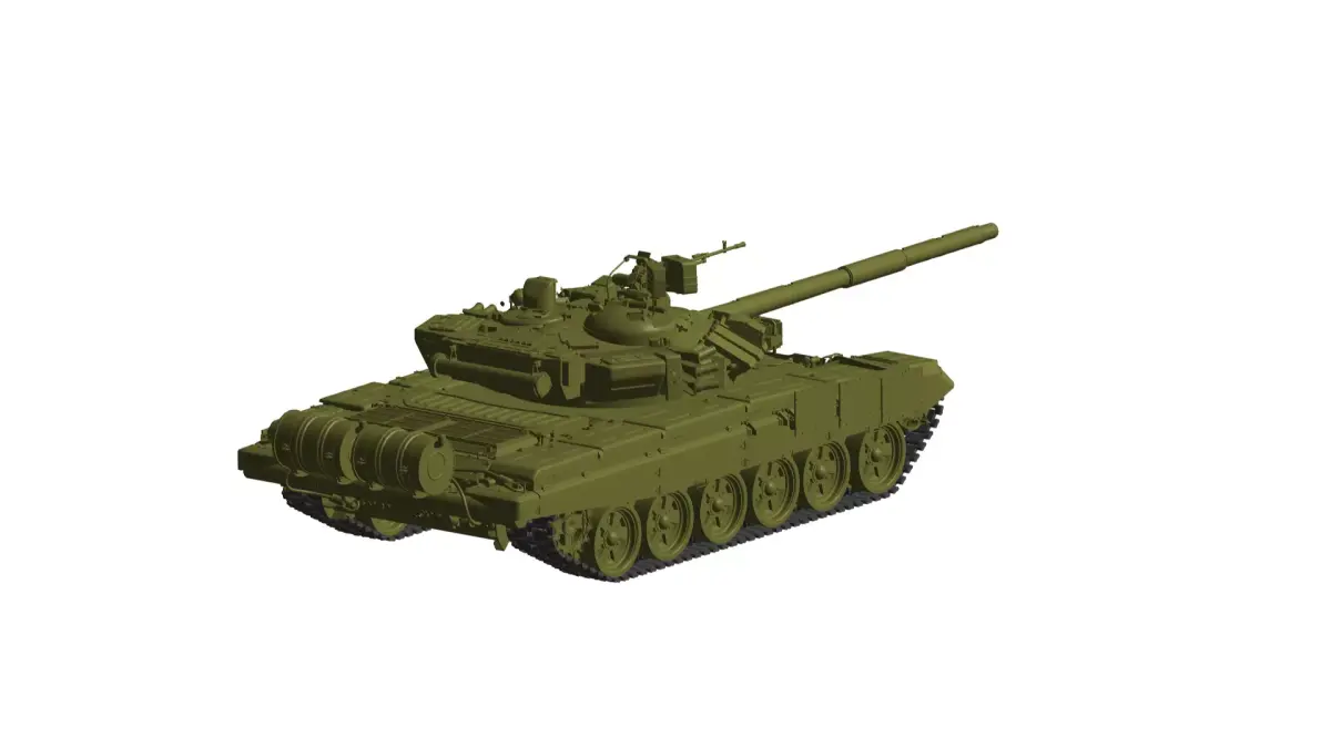 T-90 battle tank 3D model