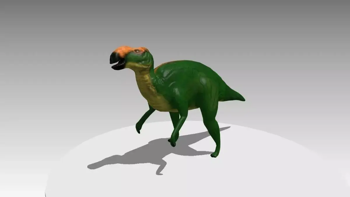 Hadrosaurus Lowpoly dinosaur Low-poly 3D model