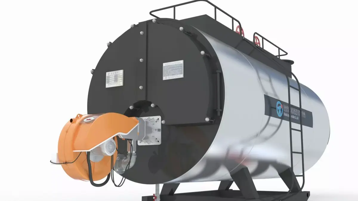 Industrial Hot Water Boiler 3D model