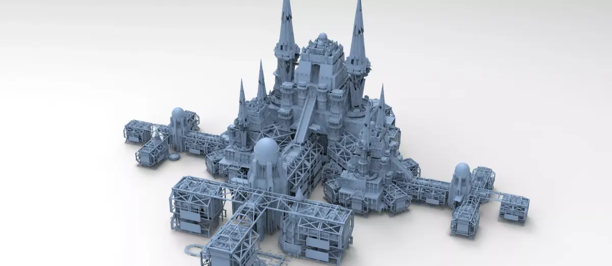 Ancient Mars Emperors estate 3 3D model