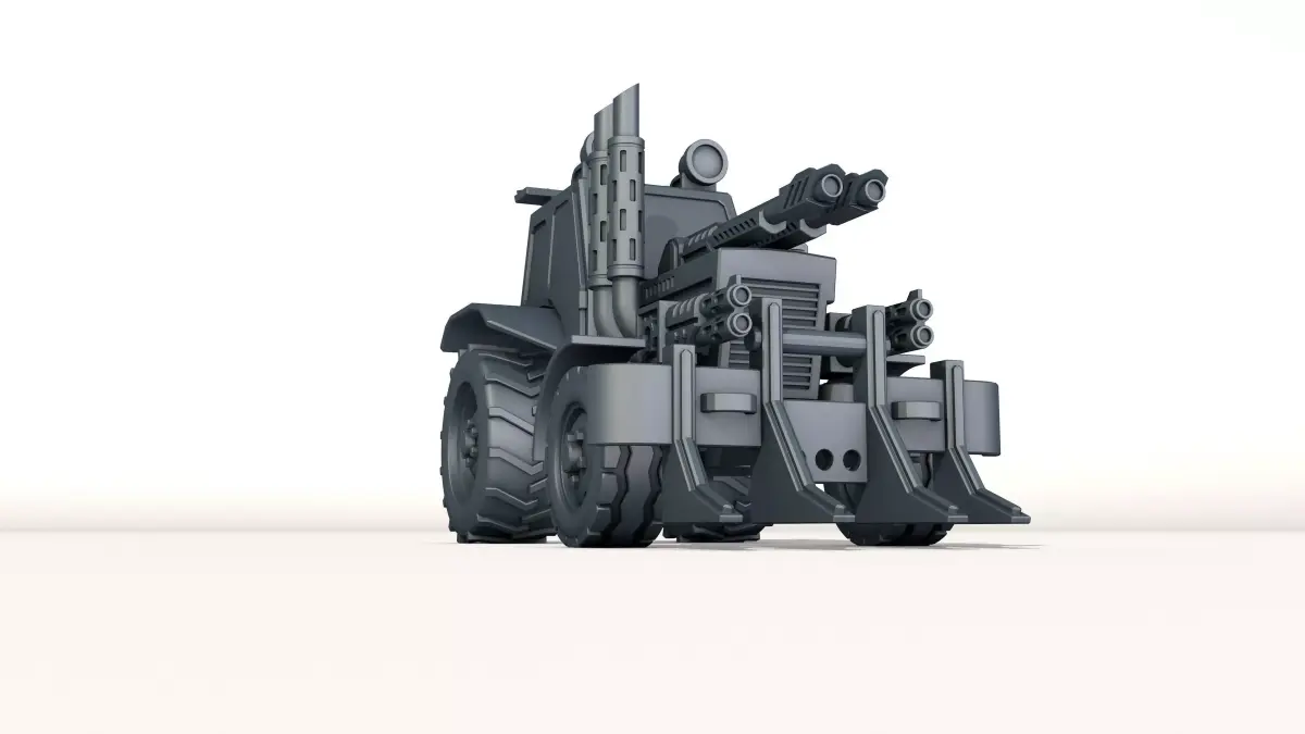 combat tractor 3D print model