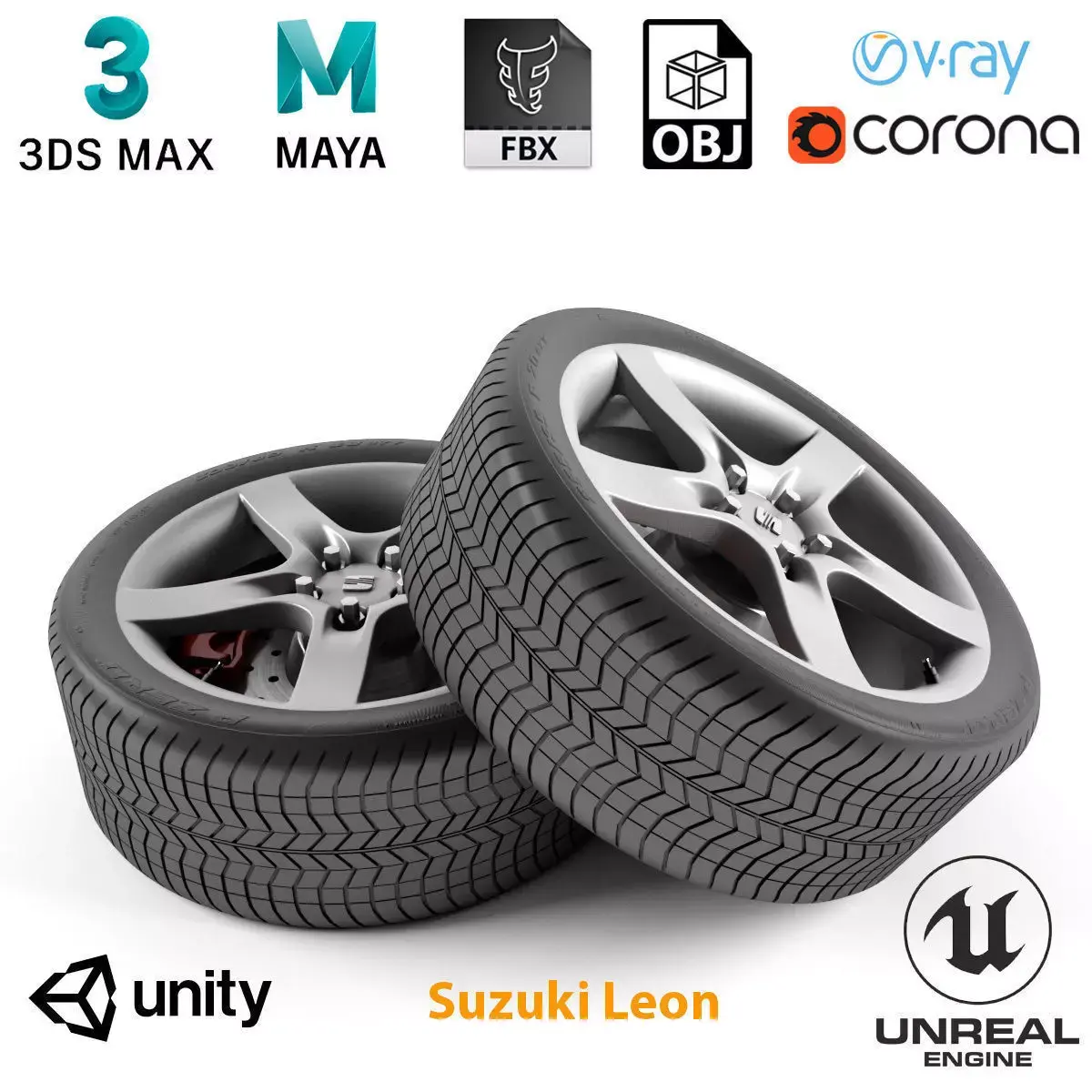 Suzuki Leon Wheel 3D model