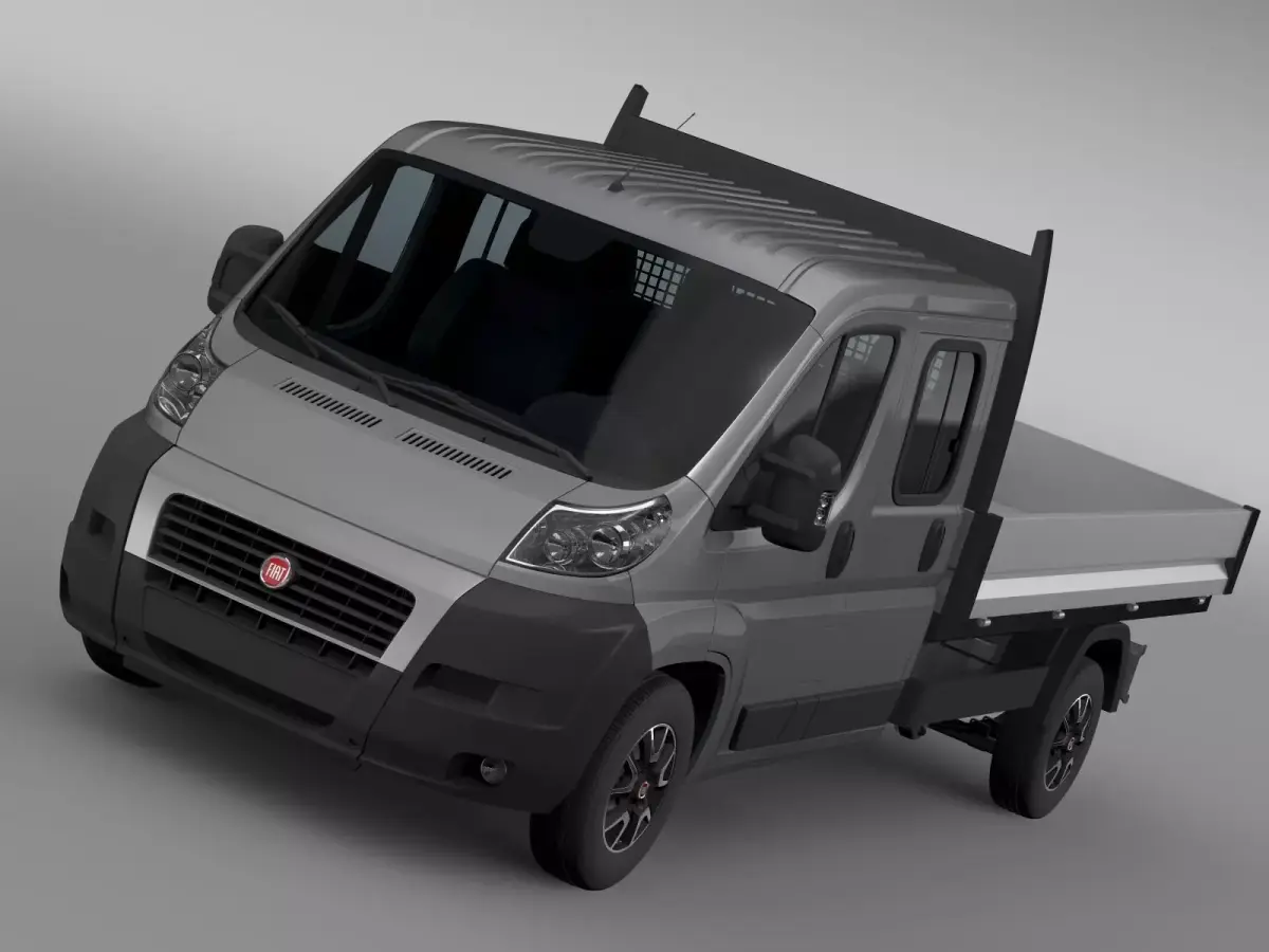 Fiat Ducato Crew Cab Truck 2009 2014 3D model