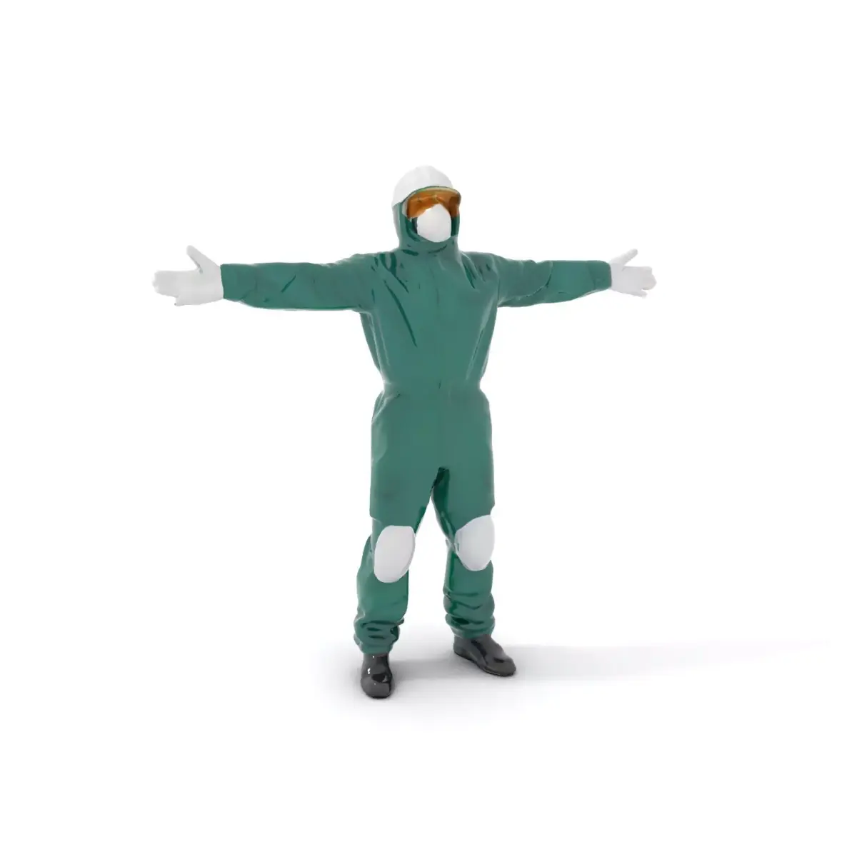 Green Protective Suit model pack Low-poly 3D model