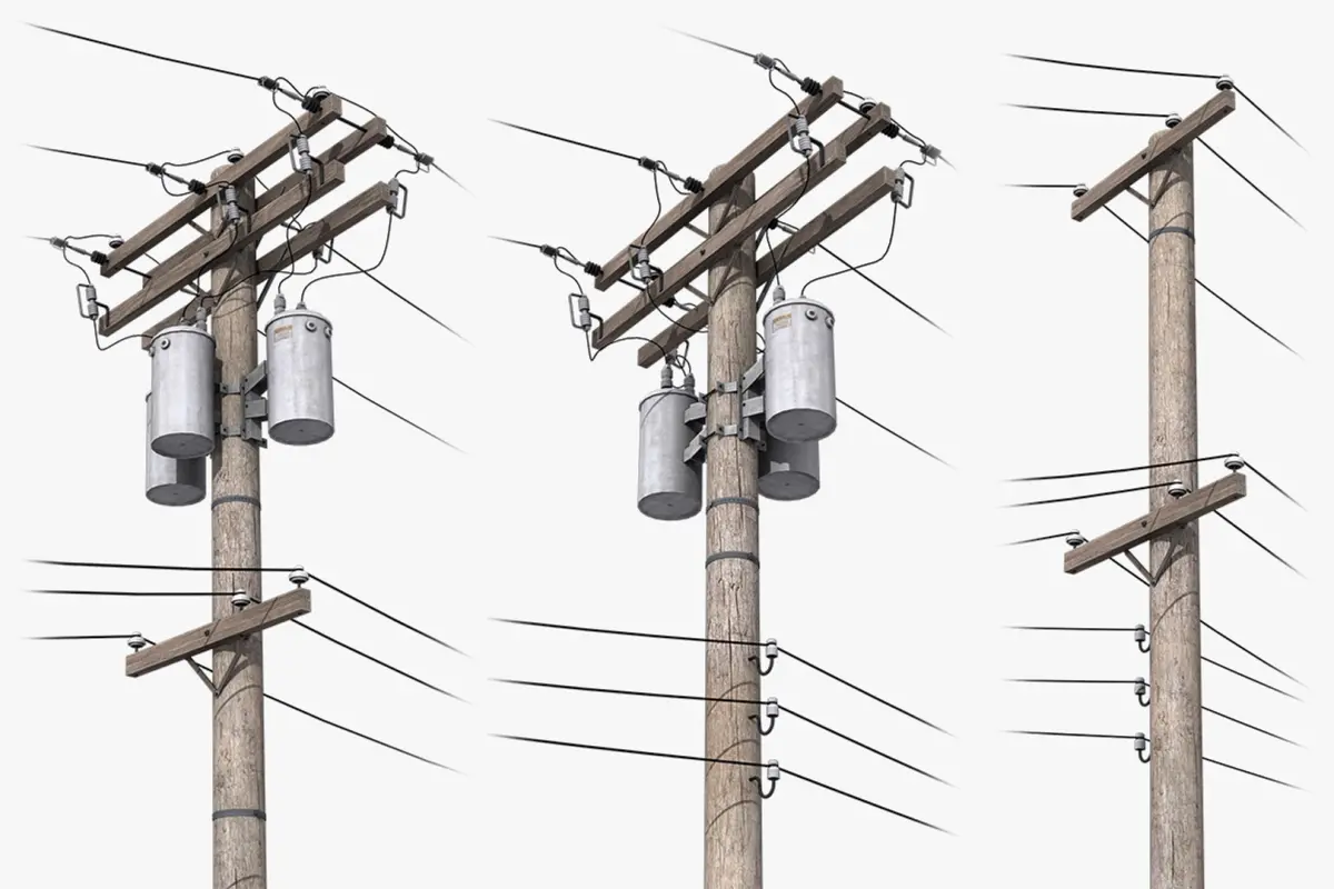 Telegraph Pole 3D model