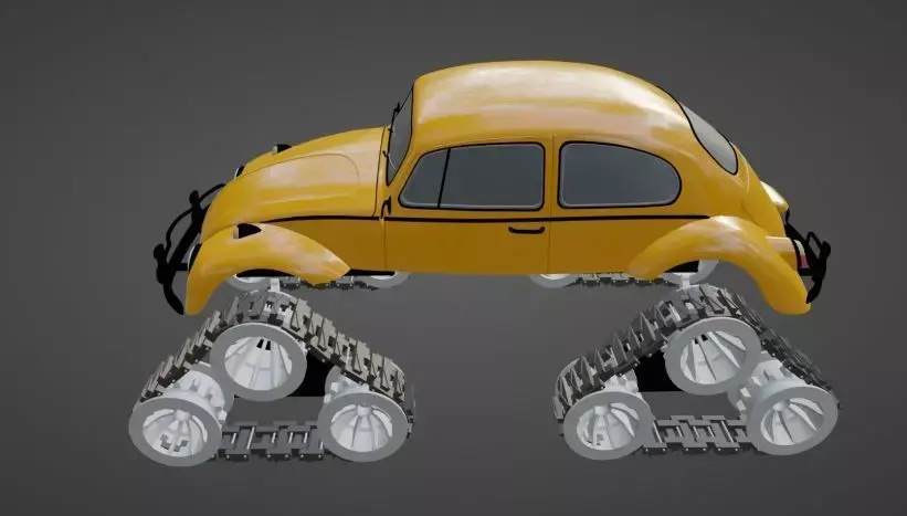 Monster Tank Track DIY Kit for RC Cars and Trucks 3D print model