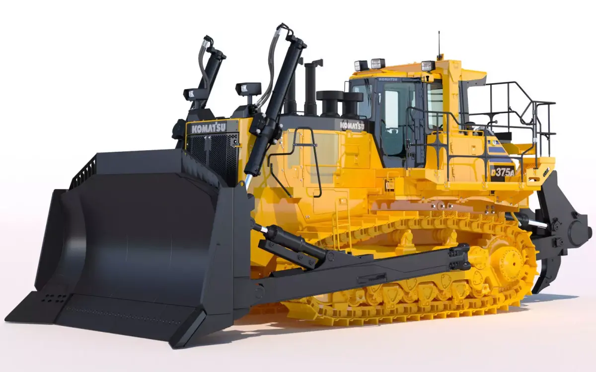 Bulldozer Komatsu D375A-8 3D model