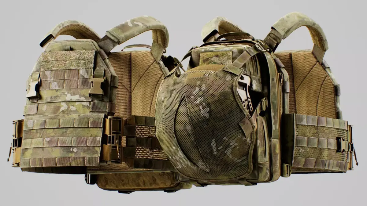 TYR Tactical PICO DSX Assaulter Plate Carrier V5 Low-poly 3D model