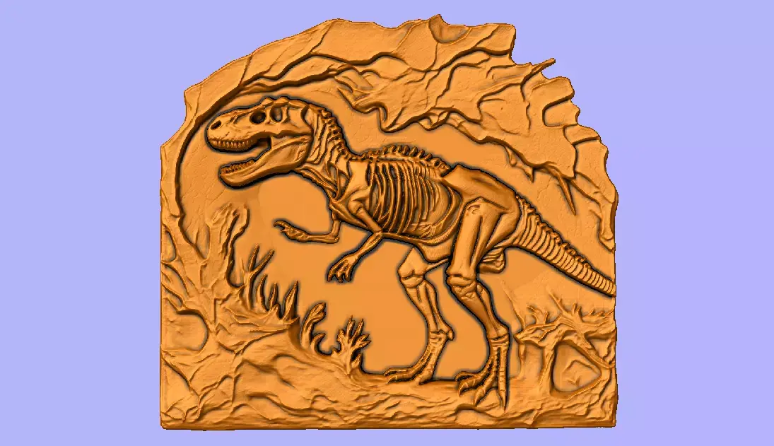 FOSSIL BAS RELIEF  3D model