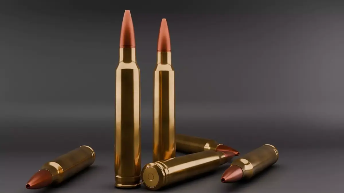 3D 7mm bullet model  3D model