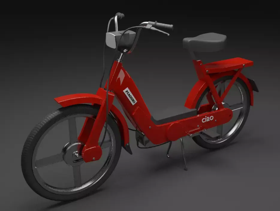 Piaggio Ciao with High Detail 3D model