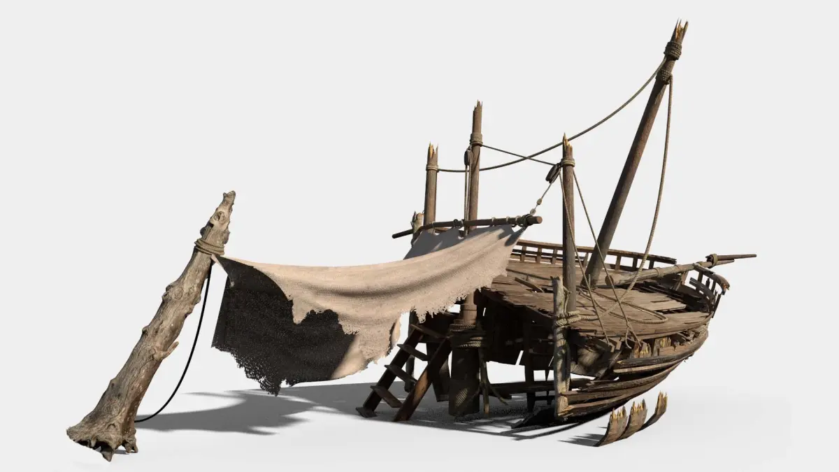 Shipwreck Camping 3D model