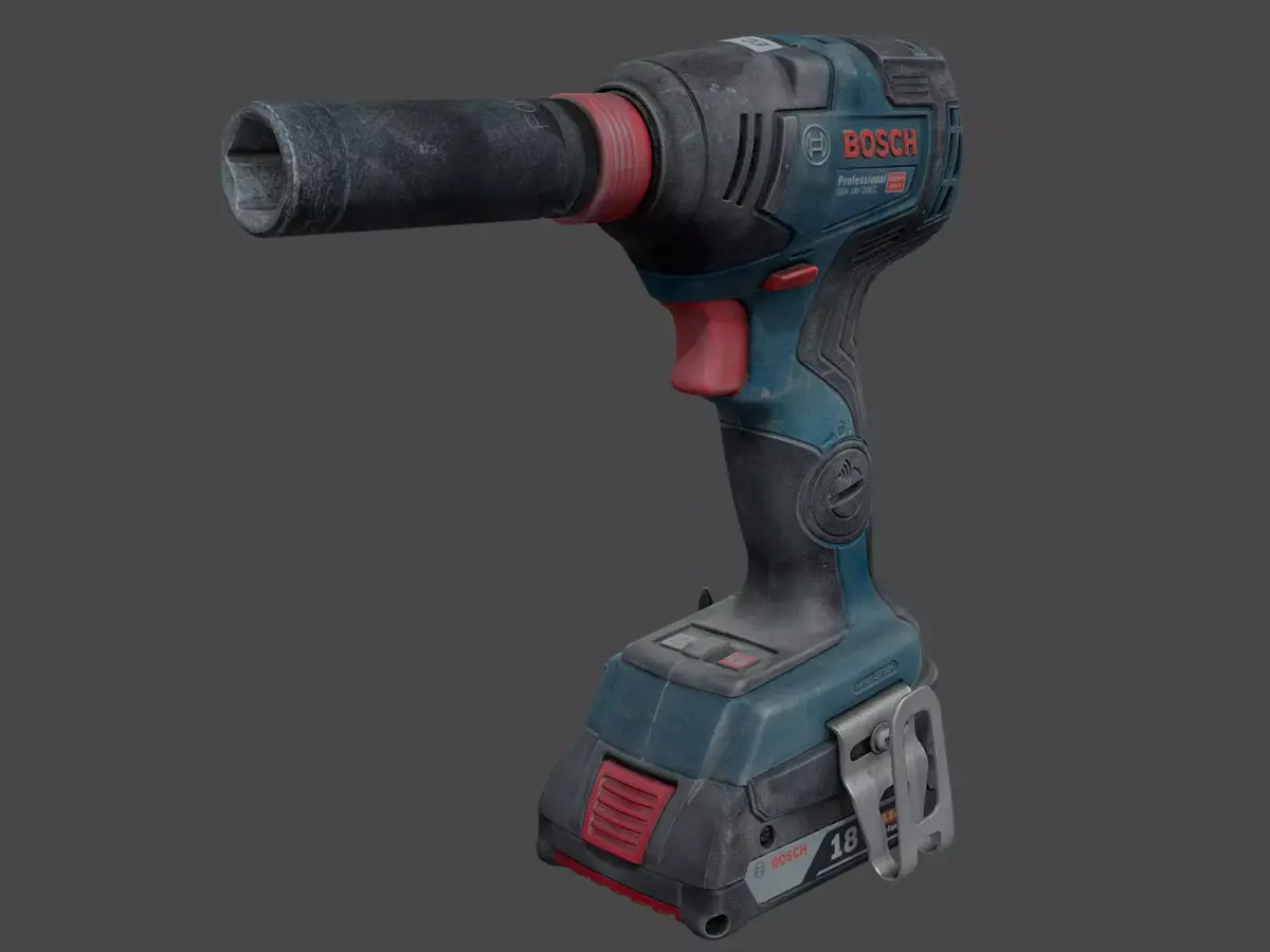 Bosch GDX 18V-200 C Cordless Wrench RAW Scan 3D model