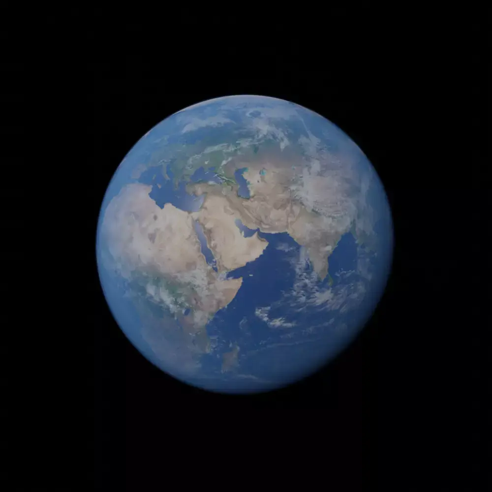 Earth from space - Free 3D model