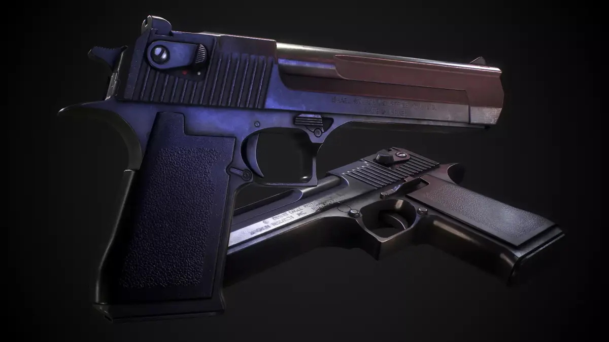 Desert Eagle Game Ready Low-poly 3D model