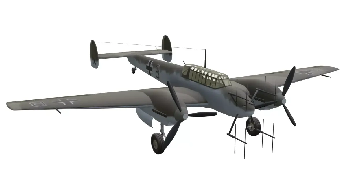 Messerschmitt Bf 110 Low-poly 3D model purchase