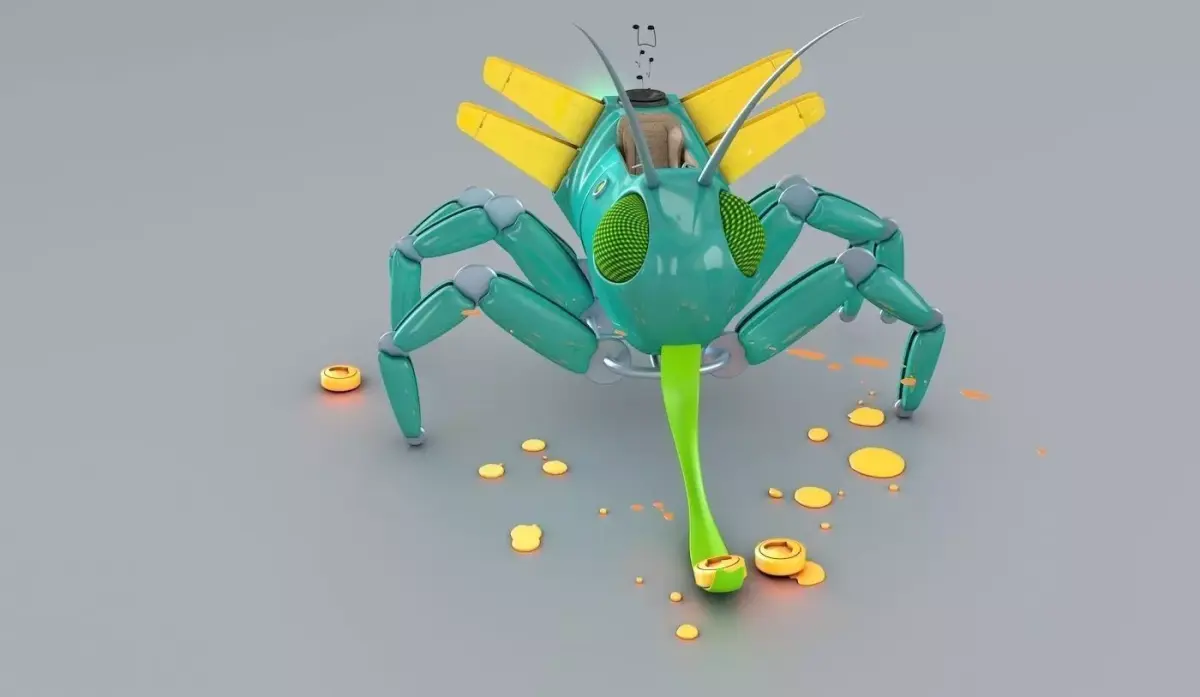 Robo Grasshopper Vehicle 3D model
