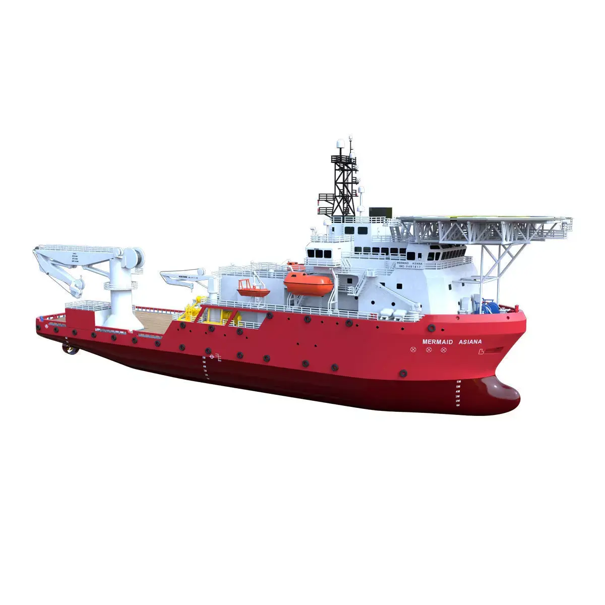 MERMAID ASIANA BOAT 3D model